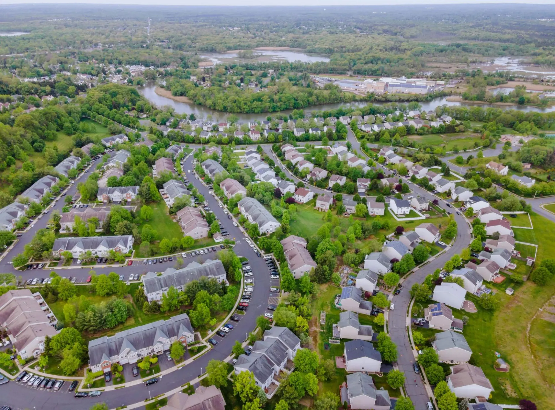 ADU-aerial-view-massachussets example of home renovation of living room in Reading MA by MBA Builders
